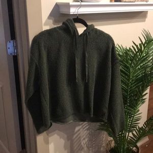 Green Sherpa Hoodie